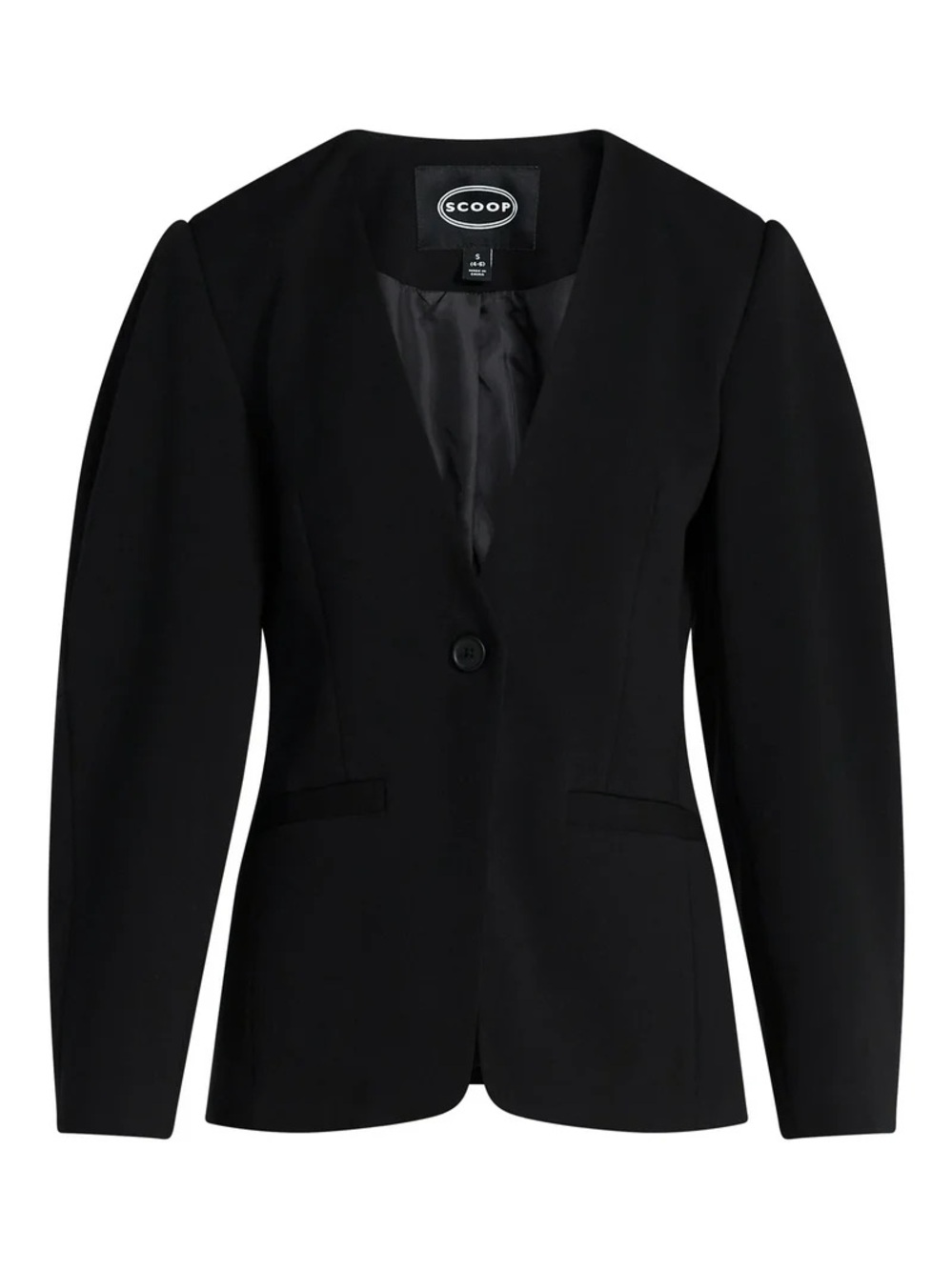 ELEVATED CHIC
Scoop Women's Barrel Sleeve Blazer, Large 12-14 Black